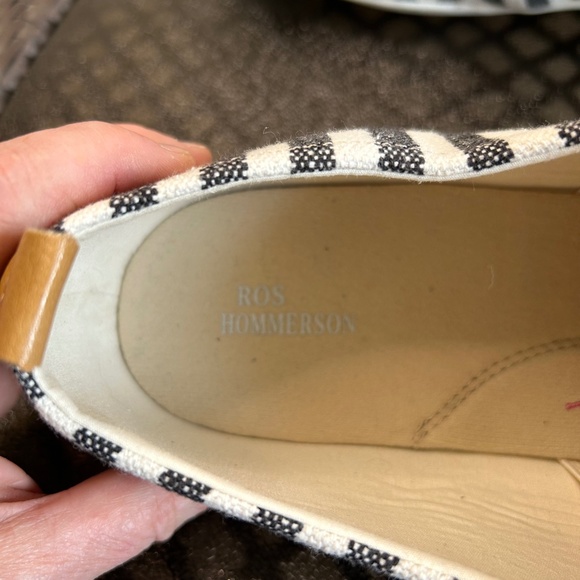 Ross Hommerson Calypso Unisex Slip on Black Stripe Shoes Size 13M/12 - Picture 8 of 9